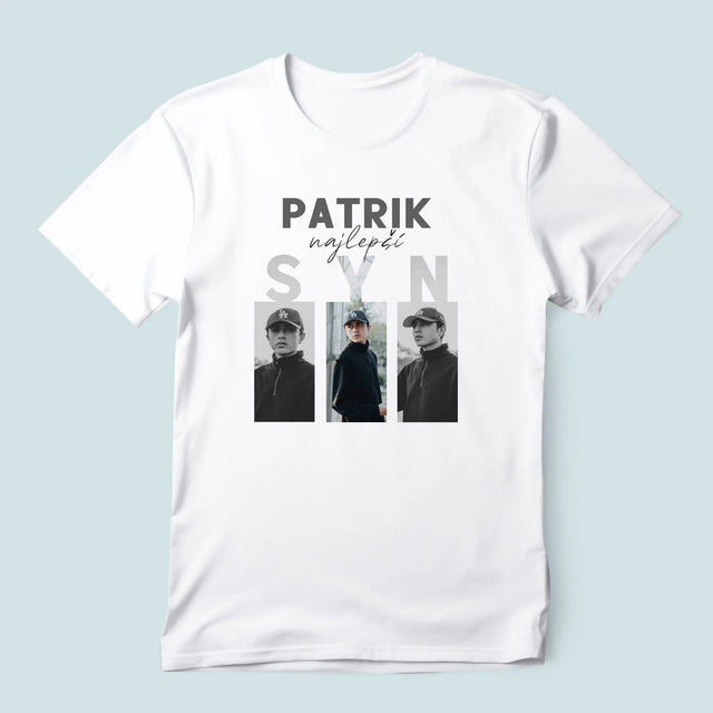Fotokoláž: Najlepší Syn - Pánske Tričko