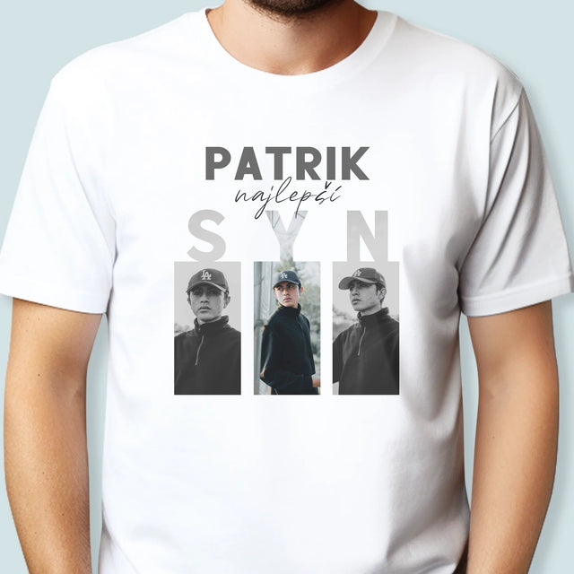 Fotokoláž: Najlepší Syn - Pánske Tričko