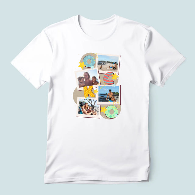 Fotokoláž: Písmená Ocko - Pánske Tričko