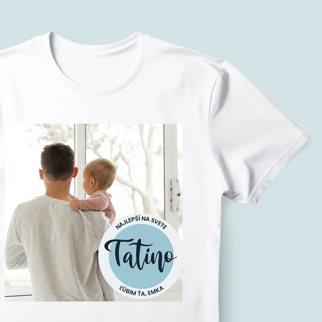 Fotografia A Podpis: Najlepší Tatino Na Svete - Pánske Tričko