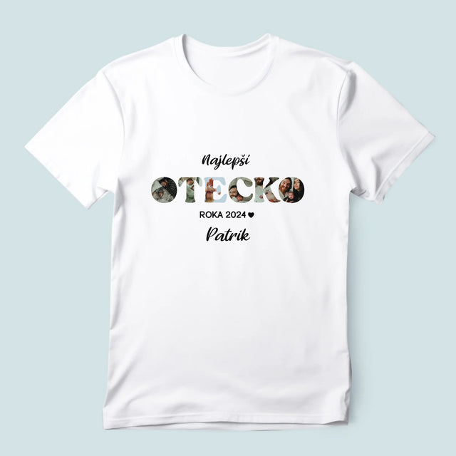 Slovo Z Fotografií: Najlepší Otecko Roka - Pánske Tričko