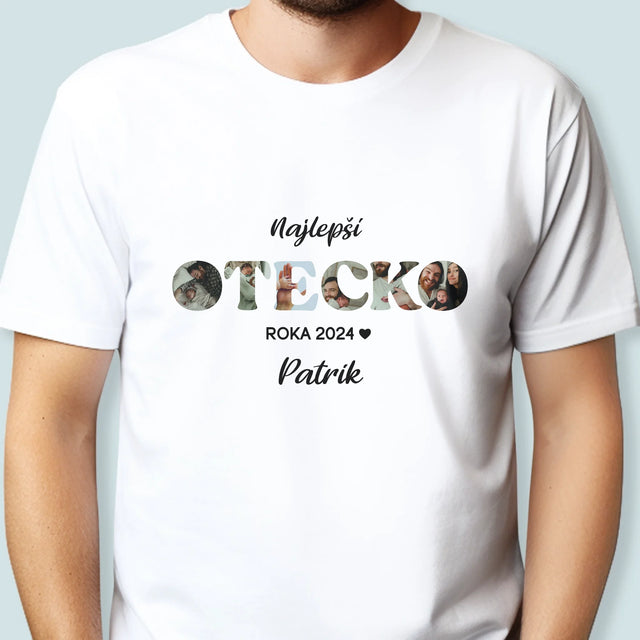 Slovo Z Fotografií: Najlepší Otecko Roka - Pánske Tričko