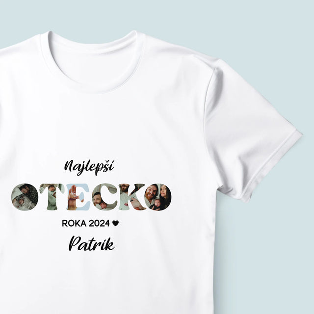 Slovo Z Fotografií: Najlepší Otecko Roka - Pánske Tričko