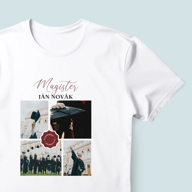 Fotokoláž: Magister - Pánske Tričko