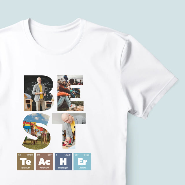 Slovo Z Fotografií: Najlepší Učiteľ - Pánske Tričko