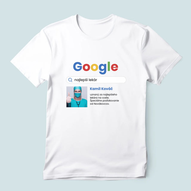 Fotografia A Podpis: Najlepší Lekár Výsledok Google - Pánske Tričko