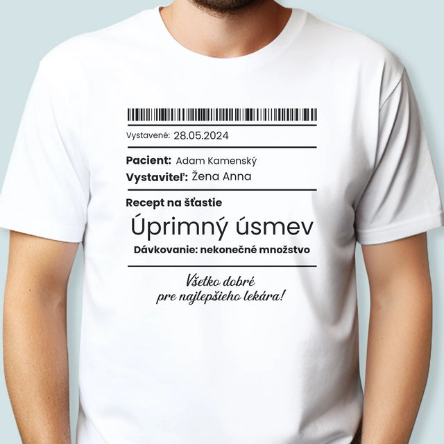Meno A Podpis: Recept Na Šťastie - Pánske Tričko
