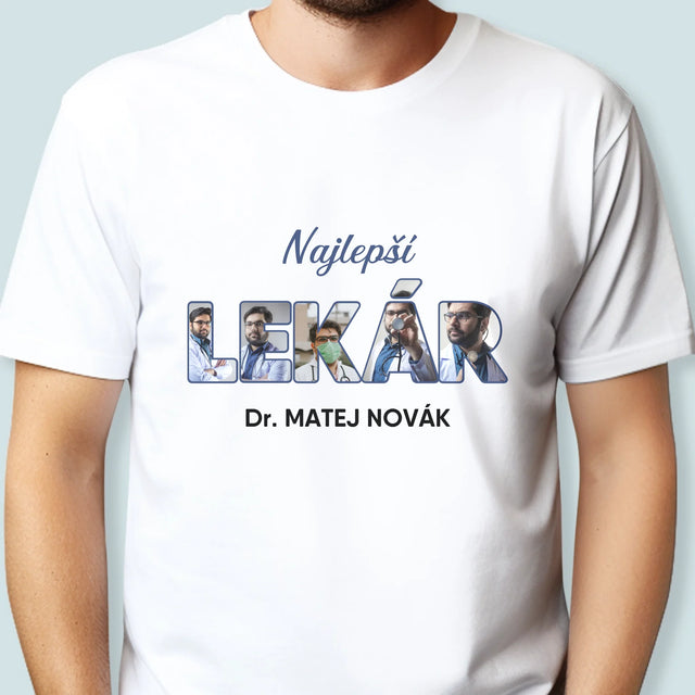 Slovo Z Fotografií: Najlepší Lekár - Pánske Tričko