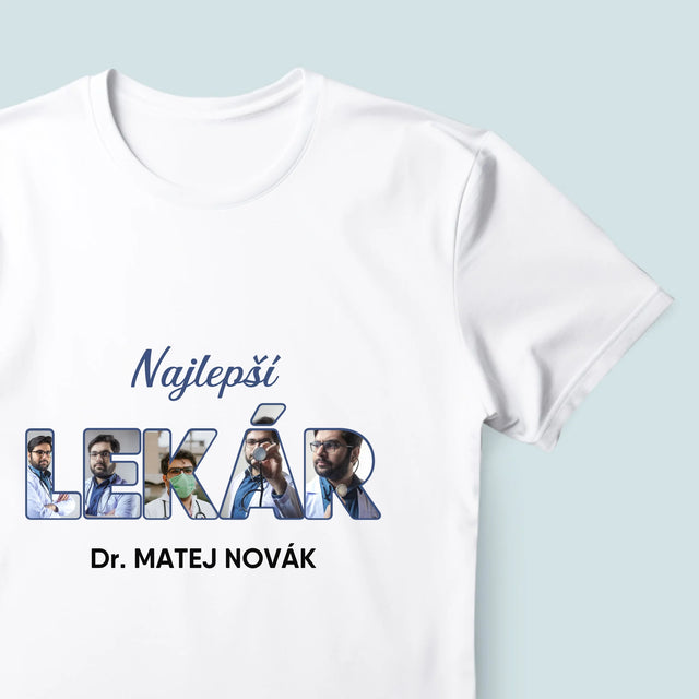 Slovo Z Fotografií: Najlepší Lekár - Pánske Tričko