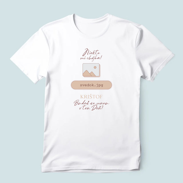 Meno A Podpis: Niekto Mi Chýba Svedok - Pánske Tričko