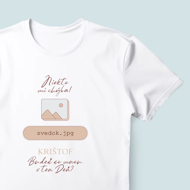 Meno A Podpis: Niekto Mi Chýba Svedok - Pánske Tričko