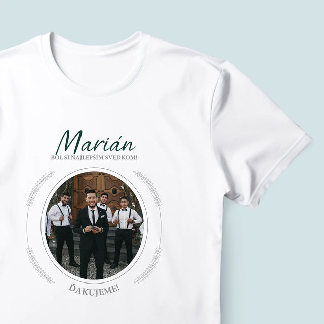 Fotografia A Podpis: Bol Si Najlepším Svedkom - Pánske Tričko