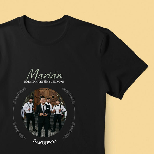 Fotografia A Podpis: Bol Si Najlepším Svedkom - Pánske Tričko