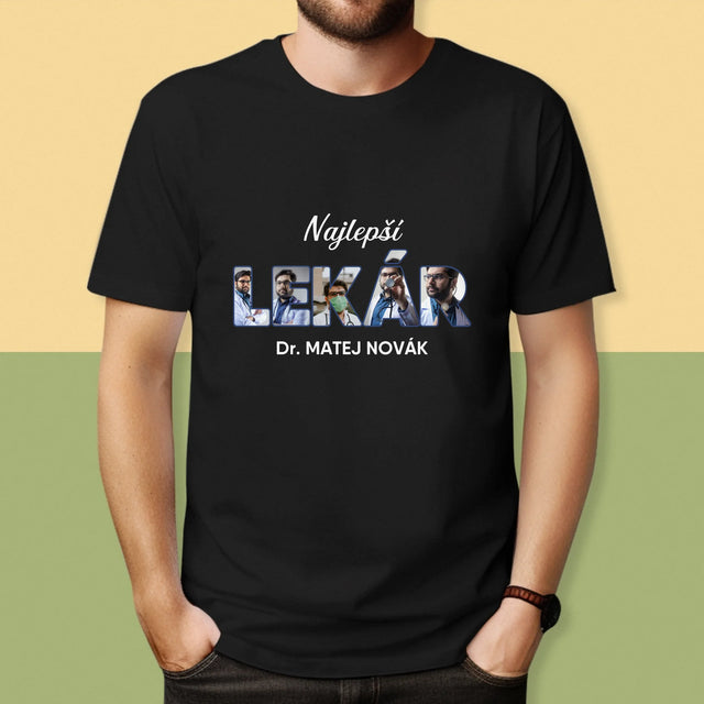 Slovo Z Fotografií: Najlepší Lekár - Pánske Tričko