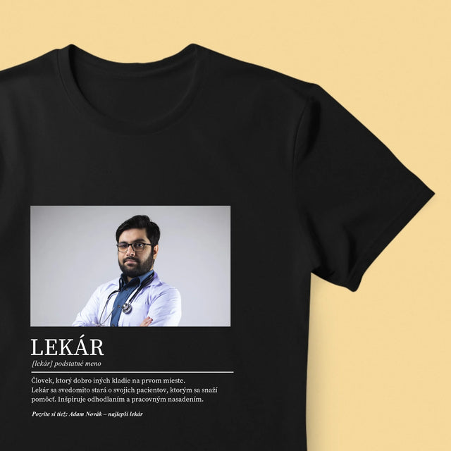 Fotografia A Podpis: Lekár Definícia - Pánske Tričko