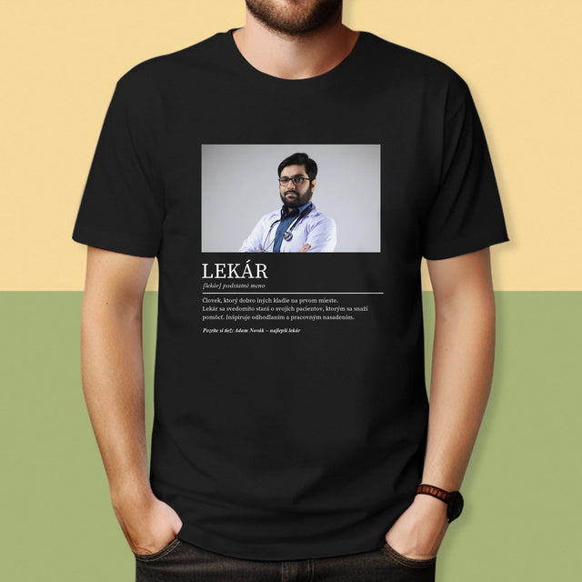 Fotografia A Podpis: Lekár Definícia - Pánske Tričko