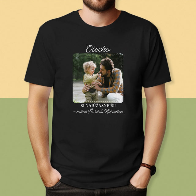 Fotografia A Podpis: Najúžasnejší Otec - Pánske Tričko