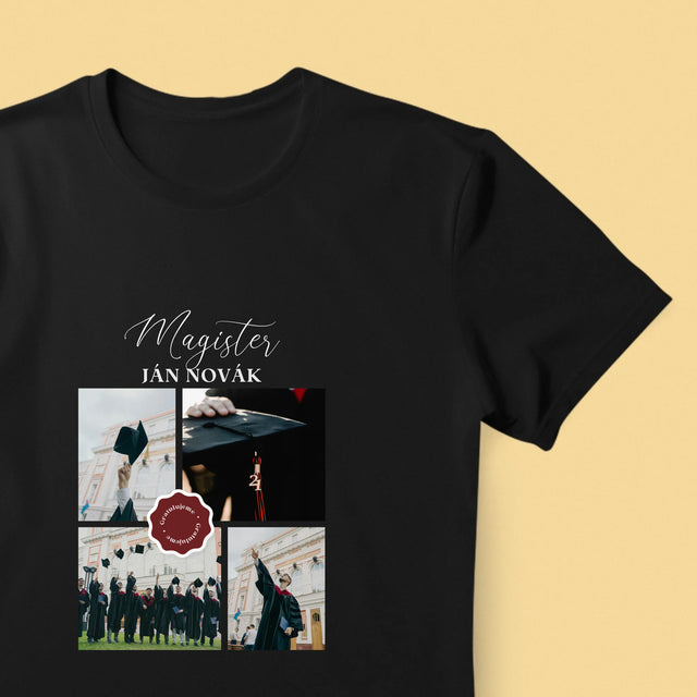 Fotokoláž: Magister - Pánske Tričko
