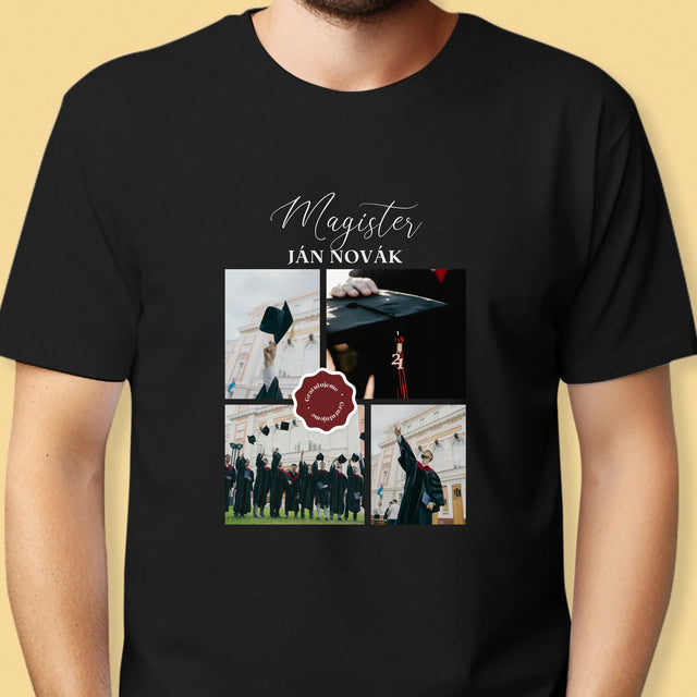 Fotokoláž: Magister - Pánske Tričko