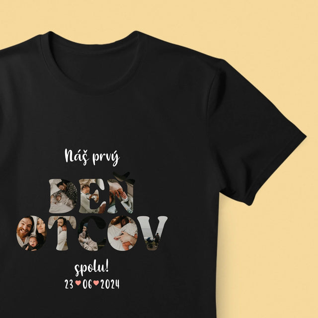 Slovo Z Fotografií: Náš Prvý Deň Otcov - Pánske Tričko