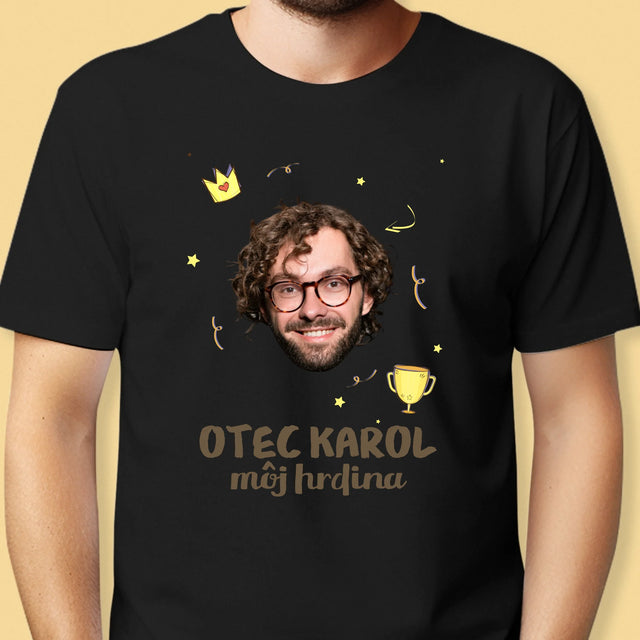 Fotografia A Podpis: Hrdina Otec - Pánske Tričko