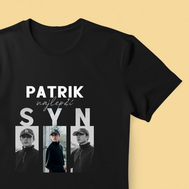 Fotokoláž: Najlepší Syn - Pánske Tričko