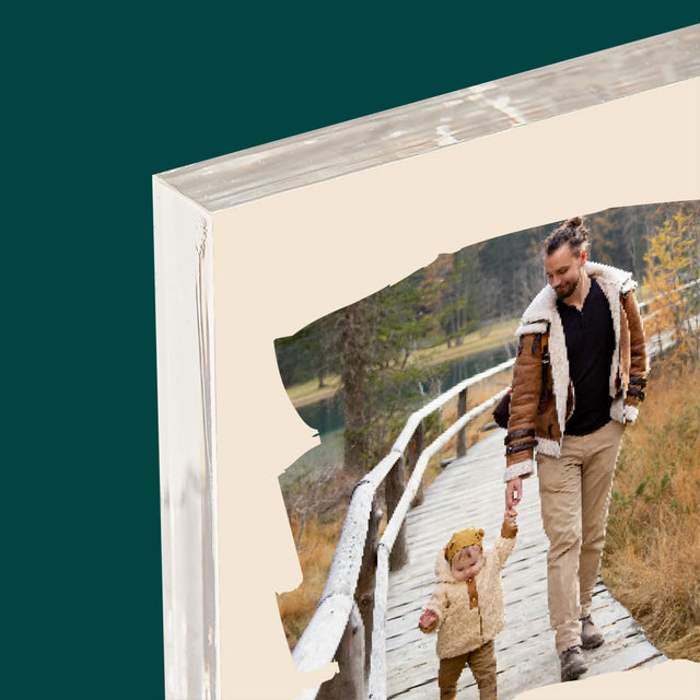 Fotografia A Podpis: Pohľadnica Pre Ocka - Akrylový Blok (Vertikálne)