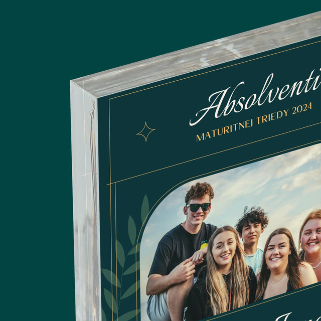 Monogram: Učiteľ Ďakujeme - Akrylový Blok (Vertikálne)