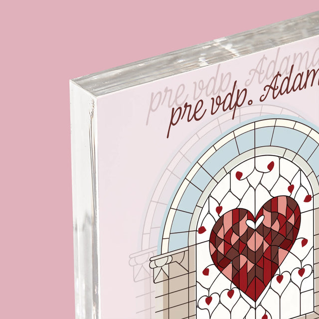 Meno A Podpis: Ďakujeme Za Vaše Modlitby - Akrylový Blok (Vertikálne)