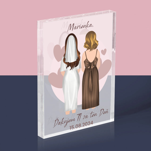 Tvorenie Postavy: Svedkyňa - Akrylový Blok (Vertikálne)