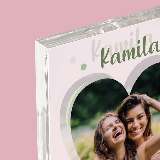 Fotografia A Podpis: Budeš Mojou Svedkyňou Kvety - Akrylový Blok (Vertikálne)