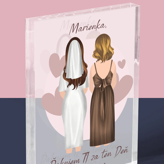 Tvorenie Postavy: Svedkyňa - Akrylový Blok (Vertikálne)