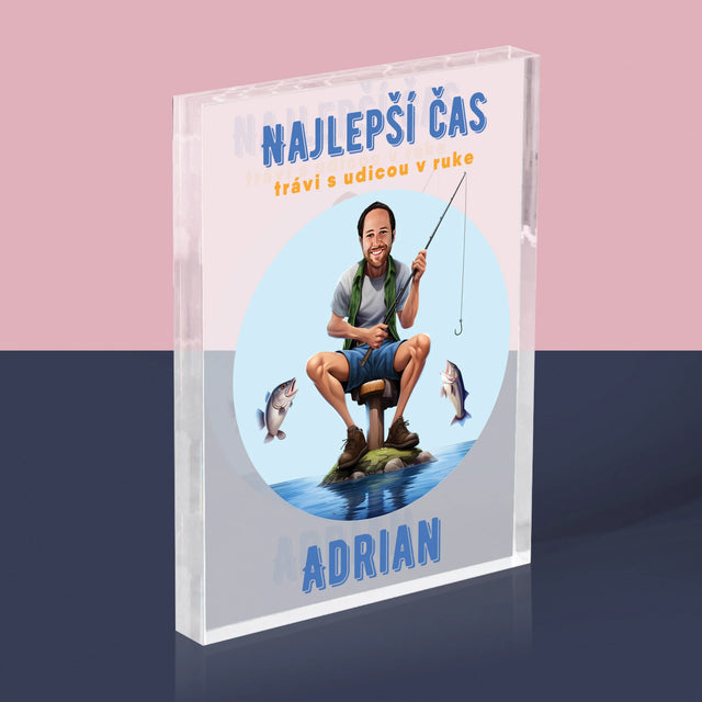 Fotografia A Podpis: Najlepší Čas - Akrylový Blok (Vertikálne)