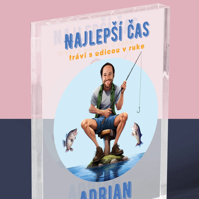 Fotografia A Podpis: Najlepší Čas - Akrylový Blok (Vertikálne)