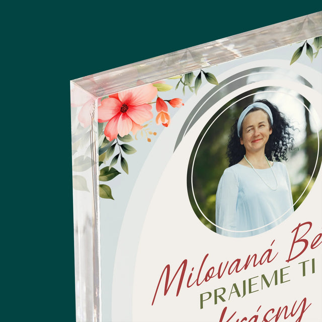 Fotografia A Podpis: Najlepší Dôchodok - Akrylový Blok (Vertikálne)