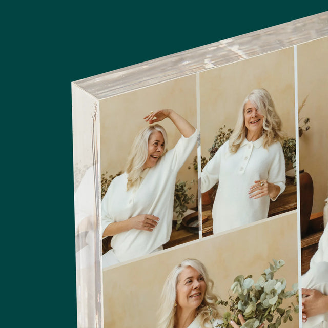 Fotokoláž: Najlepší Dôchodok - Akrylový Blok (Vertikálne)