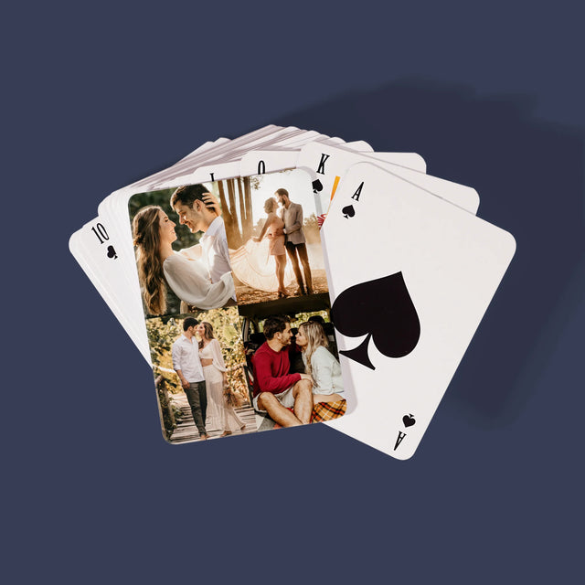 Fotokoláž: 4 Fotografie - Hracie Karty