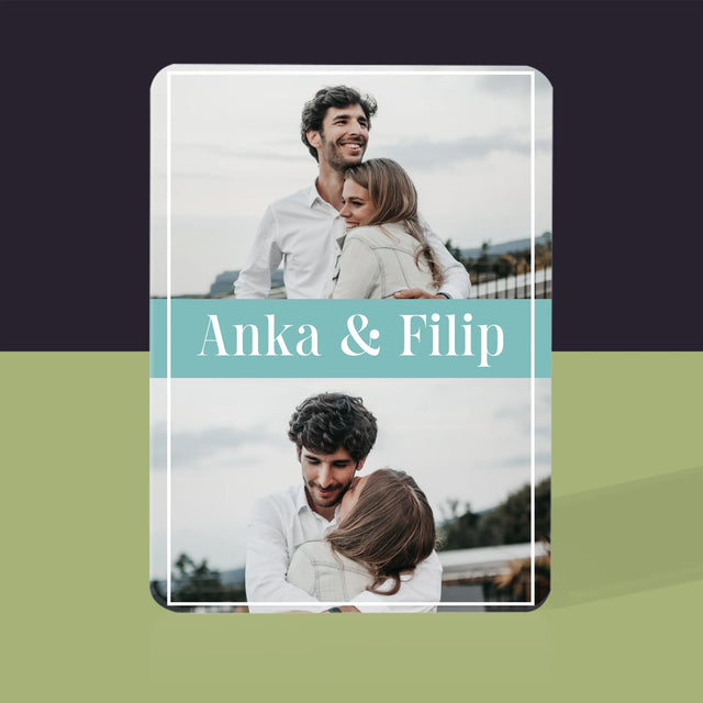 Fotokoláž: Pár Mená - Hracie Karty