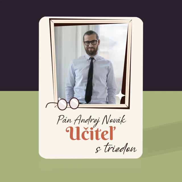 Fotografia A Podpis: Učiteľ S Triedou - Hracie Karty