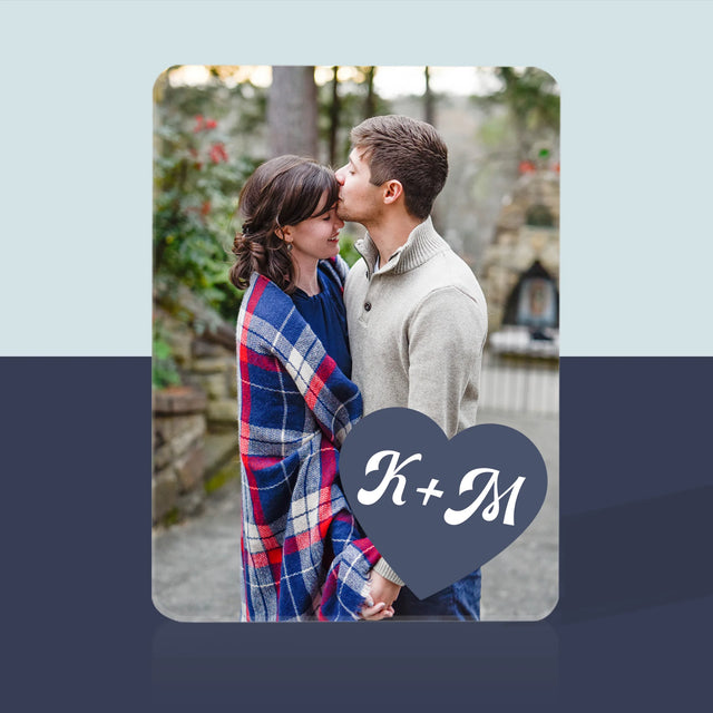 Fotokoláž: Iniciály Srdce - Hracie Karty