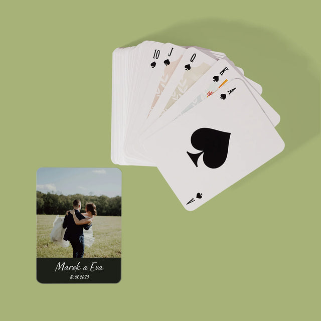 Fotografia A Podpis: Svadobná Fotografia - Hracie Karty