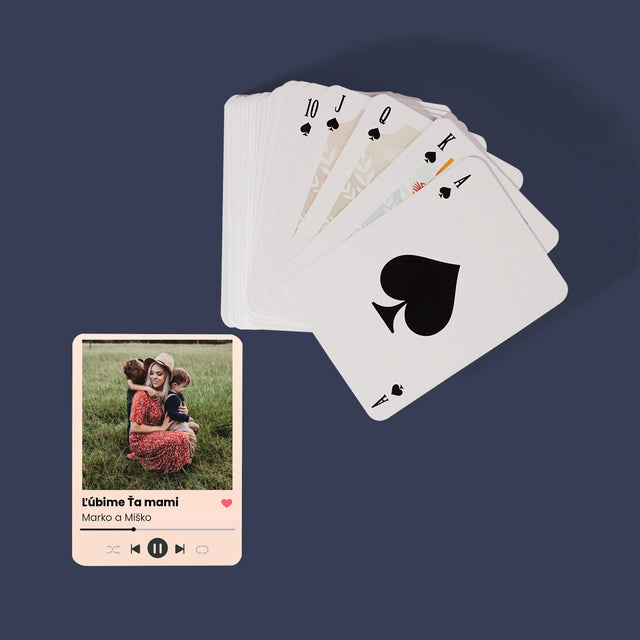 Fotografia A Podpis: Ľúbime Ťa Mami - Hracie Karty