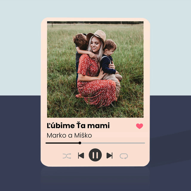 Fotografia A Podpis: Ľúbime Ťa Mami - Hracie Karty