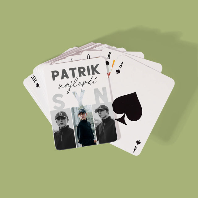 Fotokoláž: Najlepší Syn - Hracie Karty