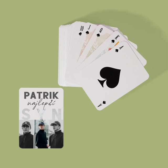 Fotokoláž: Najlepší Syn - Hracie Karty