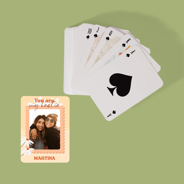 Fotokoláž: Fotografia Besties - Hracie Karty