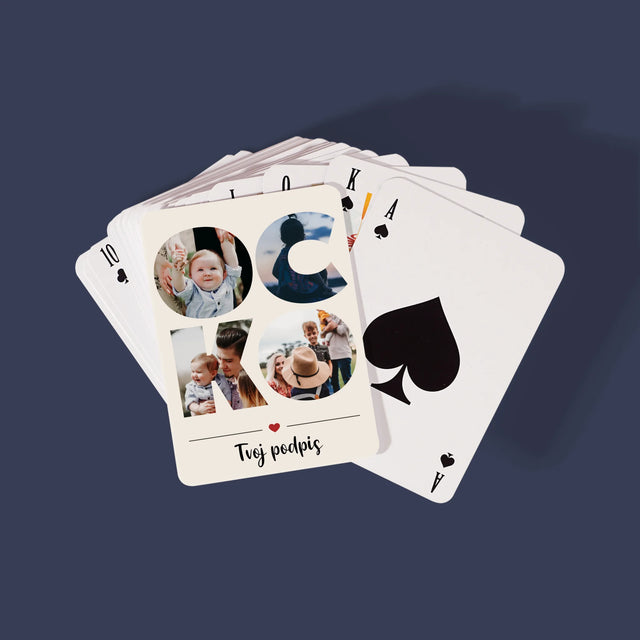 Slovo Z Fotografií: Ocko Z Tvojich Fotografií - Hracie Karty