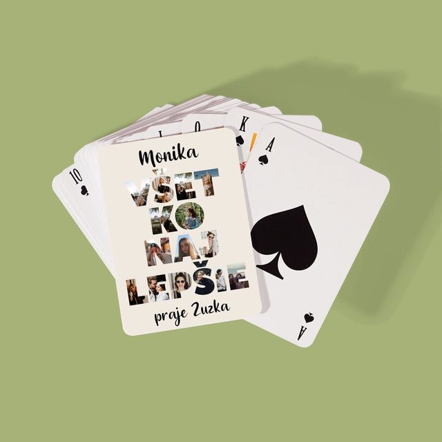 Slovo Z Fotografií: Všetko Najlepšie Z Tvojich Fotografií - Hracie Karty