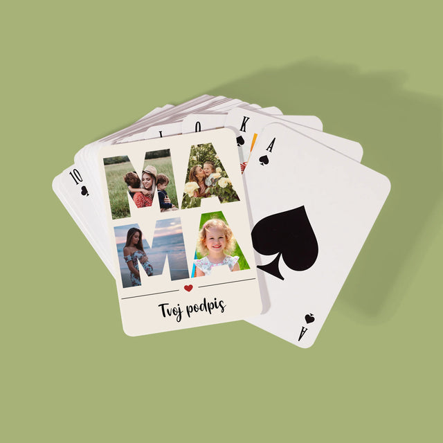 Slovo Z Fotografií: Mama Z Tvojich Fotografií - Hracie Karty