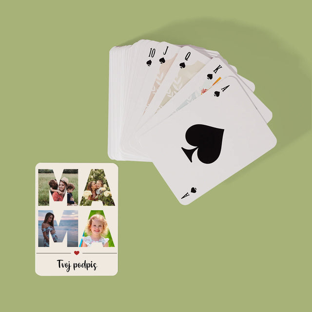 Slovo Z Fotografií: Mama Z Tvojich Fotografií - Hracie Karty